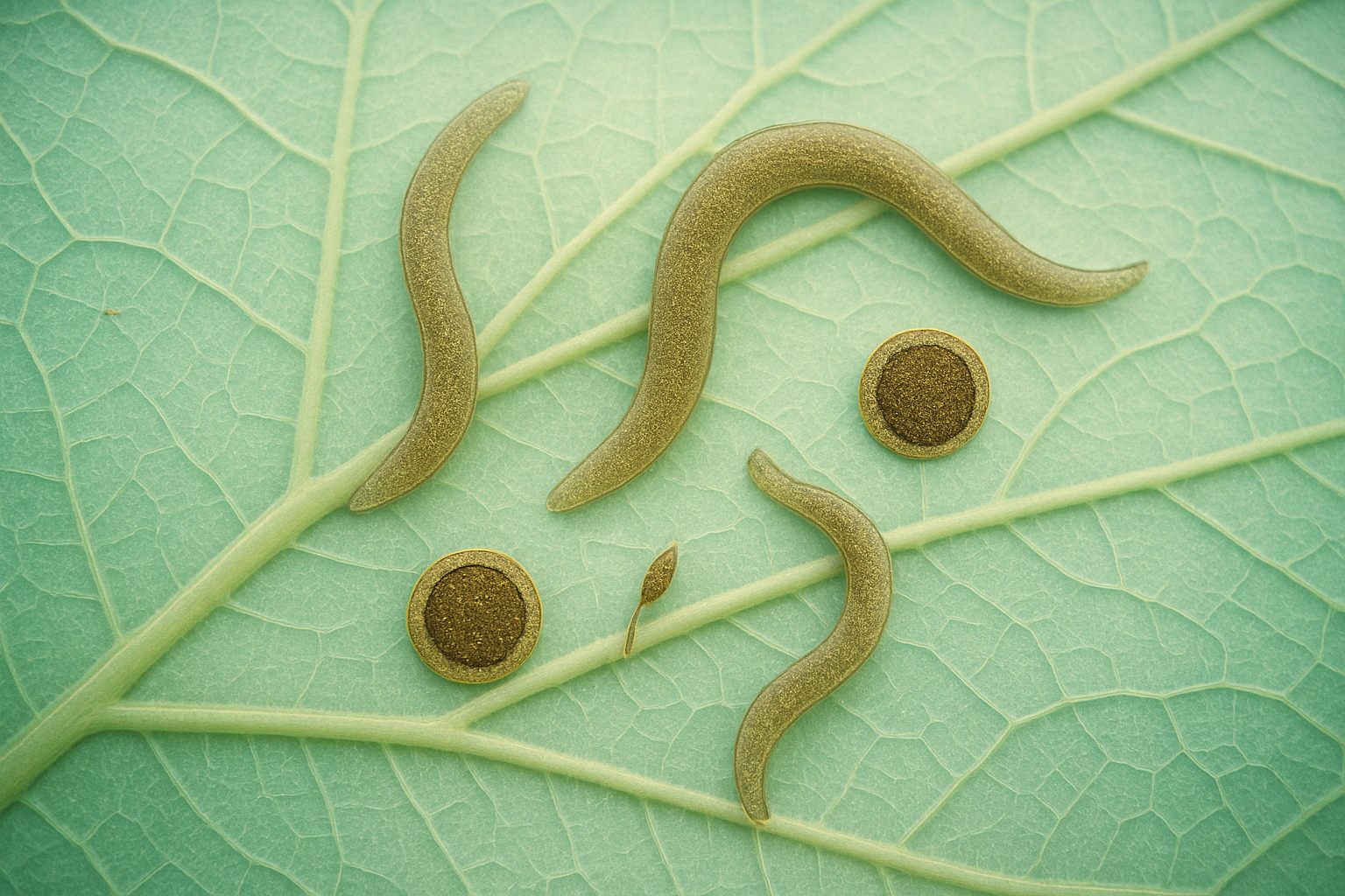 Parasiten Blatt
